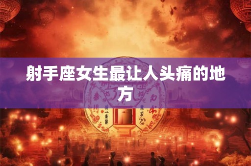 射手座女生最让人头痛的地方