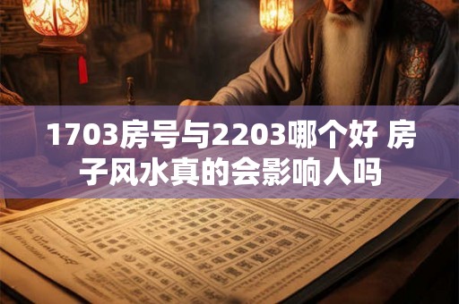 1703房号与2203哪个好 房子风水真的会影响人吗 1703房号与2203哪个好 房子风水真的会影响人吗