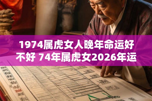 1974属虎女人晚年命运好不好 74年属虎女2026年运势