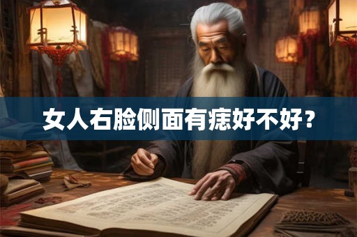 女人右脸侧面有痣好不好? 女人右脸侧面有痣好不好?