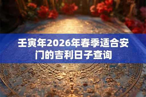 壬寅年2026年春季适合安门的吉利日子查询