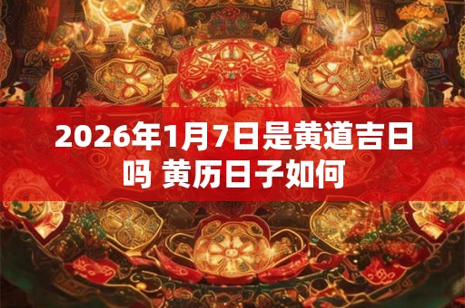 2026年1月7日是黄道吉日吗 黄历日子如何 2026年1月7日是黄道吉日吗 黄历日子如何