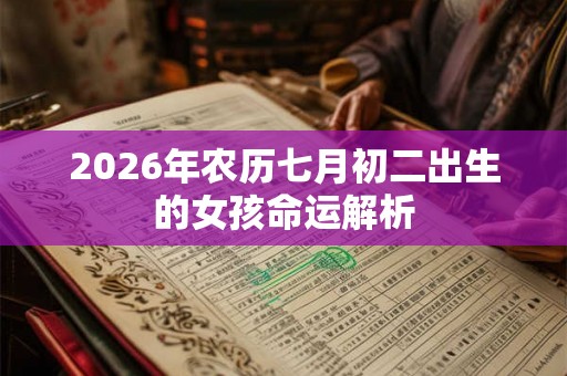 2026年农历七月初二出生的女孩命运解析 2026年农历七月初二出生的女孩命运解析