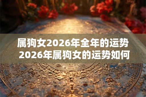 属狗女2026年全年的运势 2026年属狗女的运势如何
