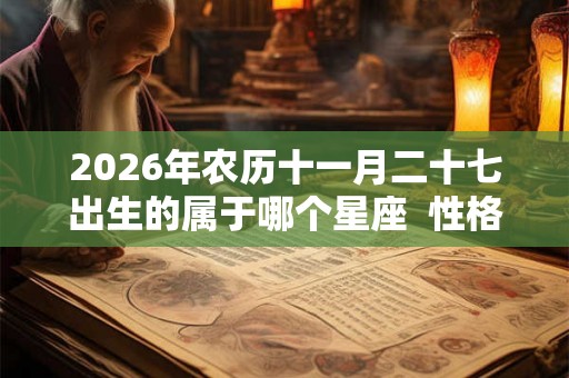 2026年农历十一月二十七出生的属于哪个星座 性格如何 2026年农历十一月二十七出生的属于哪个星座 性格如何