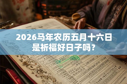 2026马年农历五月十六日是祈福好日子吗？
