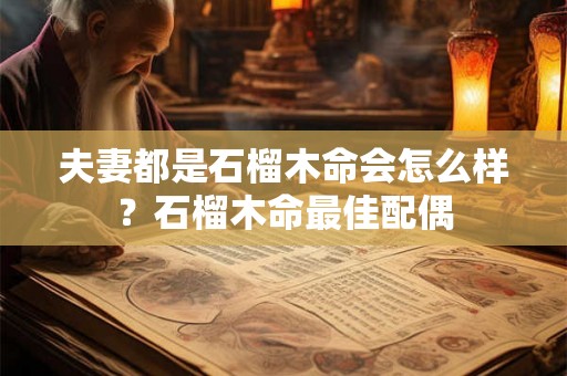 夫妻都是石榴木命会怎么样？石榴木命最佳配偶