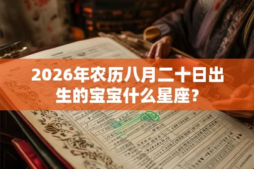 2026年农历八月二十日出生的宝宝什么星座？