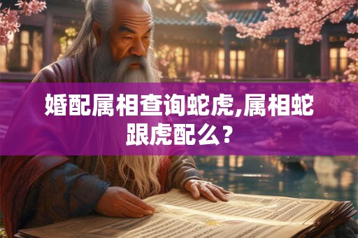 婚配属相查询蛇虎,属相蛇跟虎配么? 婚配属相查询蛇虎,属相蛇跟虎配么?
