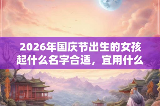 2026年国庆节出生的女孩起什么名字合适，宜用什么字