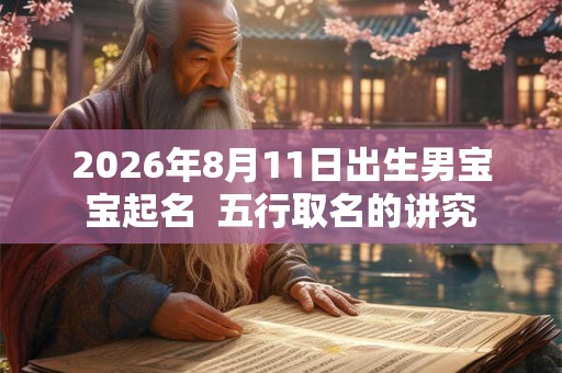 2026年8月11日出生男宝宝起名 五行取名的讲究 2026年8月11日出生男宝宝起名 五行取名的讲究