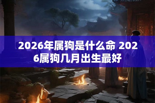 2026年属狗是什么命 2026属狗几月出生最好