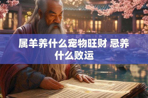 属羊养什么宠物旺财 忌养什么败运
