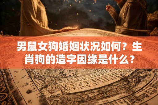 男鼠女狗婚姻状况如何？生肖狗的造字因缘是什么？