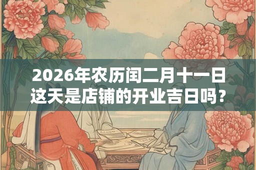 2026年农历闰二月十一日这天是店铺的开业吉日吗？
