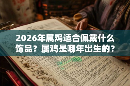2026年属鸡适合佩戴什么饰品？属鸡是哪年出生的？