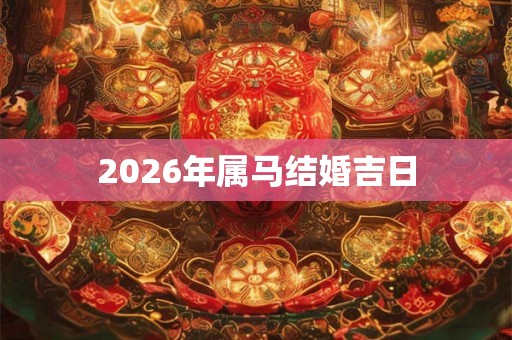 2026年属马结婚吉日 2026年属马结婚吉日