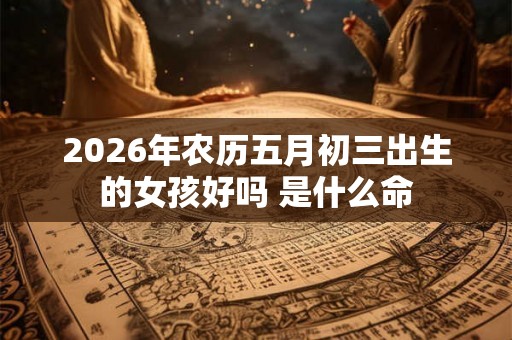 2026年农历五月初三出生的女孩好吗 是什么命