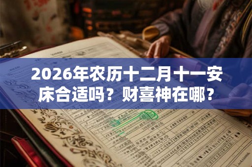 2026年农历十二月十一安床合适吗？财喜神在哪？
