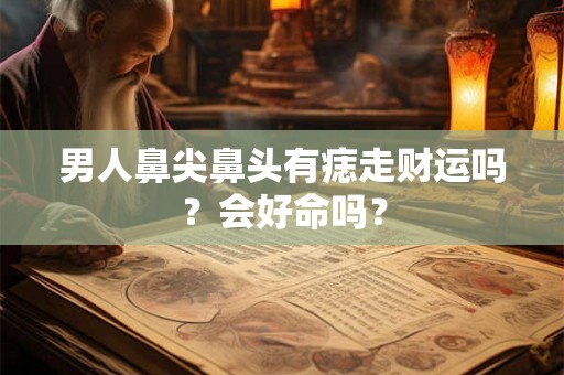 男人鼻尖鼻头有痣走财运吗?会好命吗? 男人鼻尖鼻头有痣走财运吗?会好命吗?