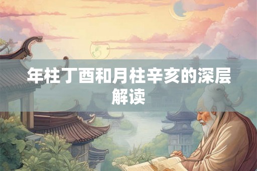 年柱丁酉和月柱辛亥的深层解读