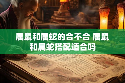 属鼠和属蛇的合不合 属鼠和属蛇搭配适合吗