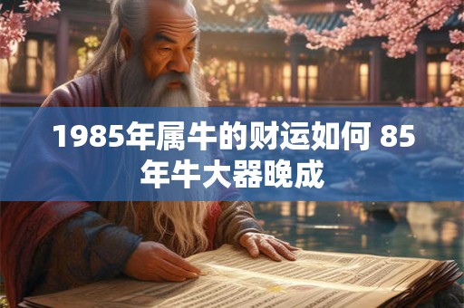 1985年属牛的财运如何 85年牛大器晚成