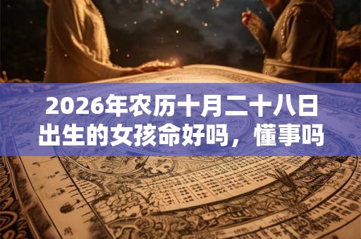 2026年农历十月二十八日出生的女孩命好吗，懂事吗？