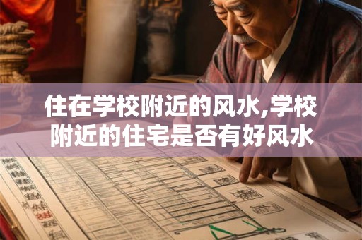 住在学校附近的风水,学校附近的住宅是否有好风水