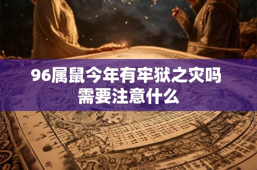 96属鼠今年有牢狱之灾吗 需要注意什么