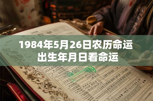 1984年5月26日农历命运  出生年月日看命运