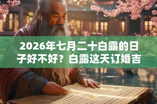 2026年七月二十白露的日子好不好？白露这天订婚吉利吗？