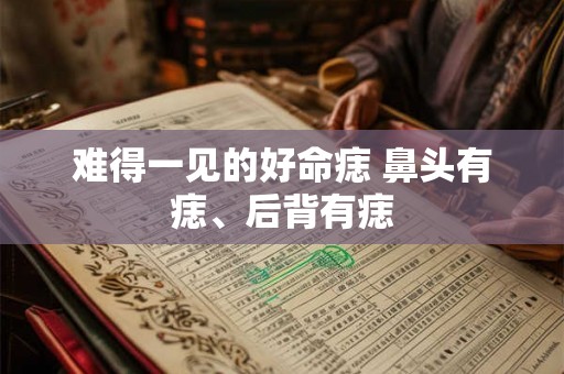 难得一见的好命痣 鼻头有痣、后背有痣