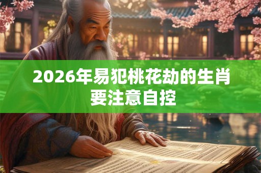 2026年易犯桃花劫的生肖 要注意自控