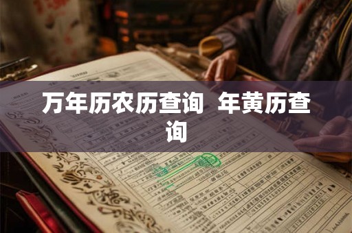 万年历农历查询  年黄历查询