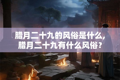 腊月二十九的风俗是什么,腊月二十九有什么风俗？