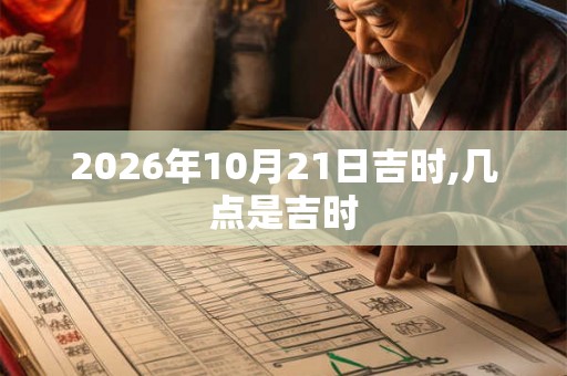 2026年10月21日吉时,几点是吉时