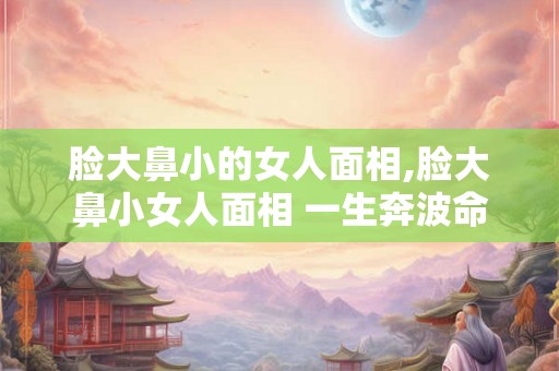 脸大鼻小的女人面相,脸大鼻小女人面相 一生奔波命？