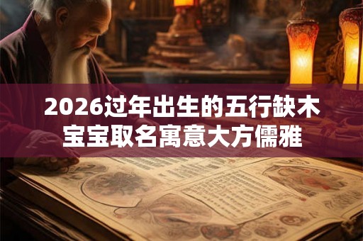 2026过年出生的五行缺木宝宝取名寓意大方儒雅