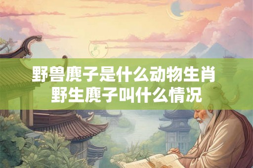 野兽麂子是什么动物生肖 野生麂子叫什么情况