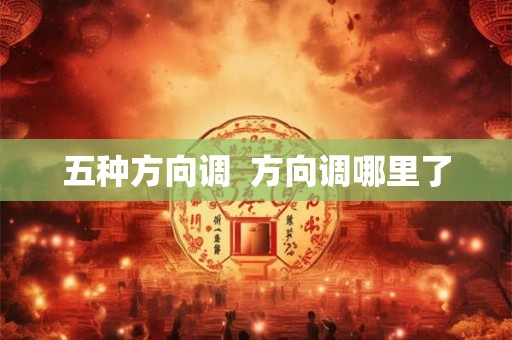 五种方向调  方向调哪里了
