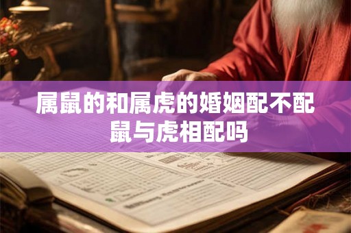 属鼠的和属虎的婚姻配不配 鼠与虎相配吗