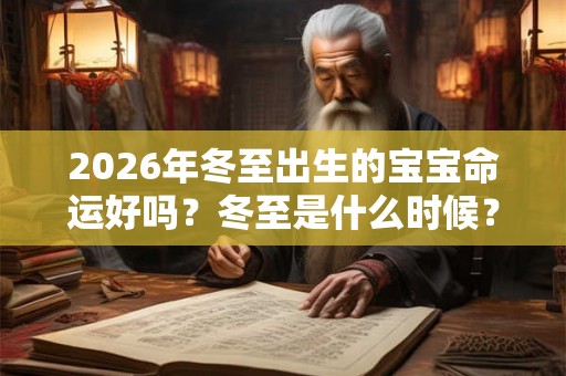 2026年冬至出生的宝宝命运好吗？冬至是什么时候？