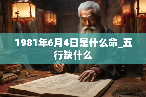 1981年6月4日是什么命_五行缺什么