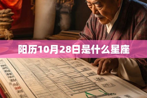 阳历10月28日是什么星座