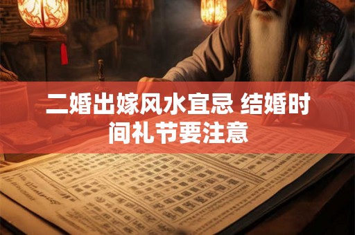 二婚出嫁风水宜忌 结婚时间礼节要注意 二婚出嫁风水宜忌 结婚时间礼节要注意