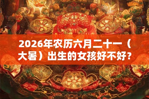 2026年农历六月二十一（大暑）出生的女孩好不好？大暑出生什么是命？