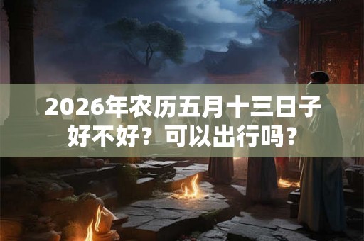 2026年农历五月十三日子好不好？可以出行吗？