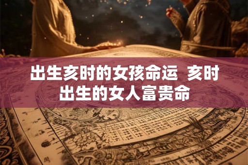 出生亥时的女孩命运  亥时出生的女人富贵命