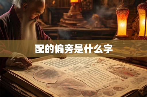 配的偏旁是什么字